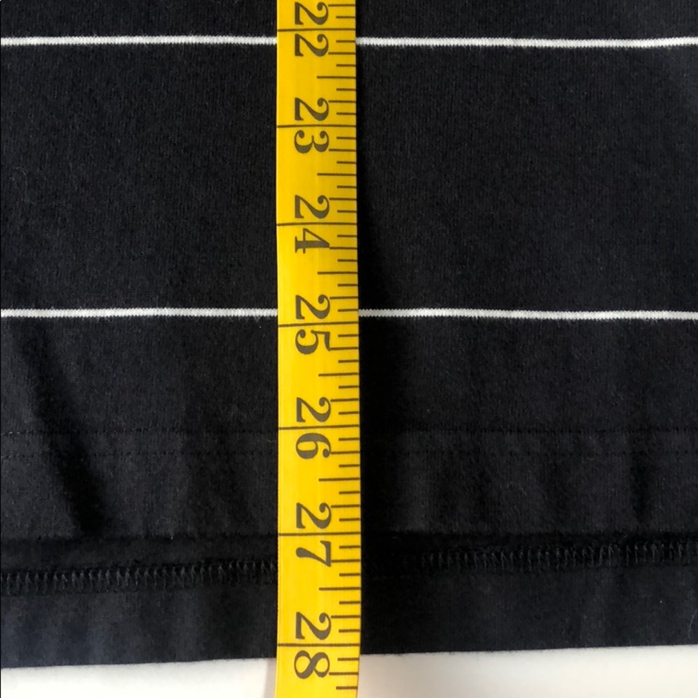Men’s Black & White Nike Stripe Polo Shirt - Picture 4 of 4